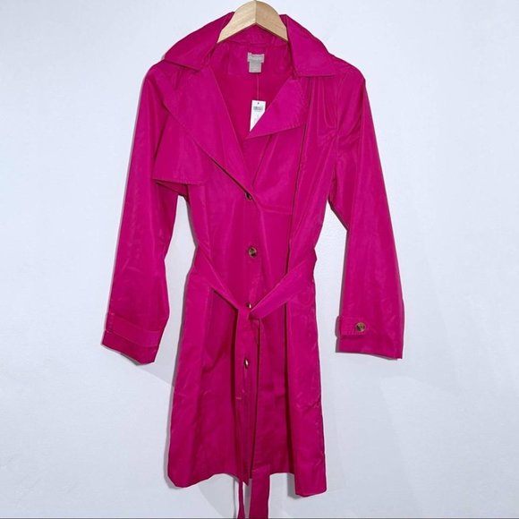 Chico's Jackets & Blazers - BNWT Chico's Rain Trench. Pink. Size Chico's 00   0/2.